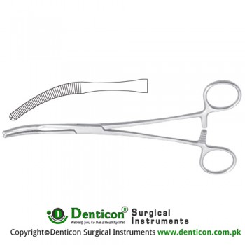 Mikulicz Peritoneum Forcep Curved - 1 x 2 Teeth Stainless Steel, 20 cm - 8" 